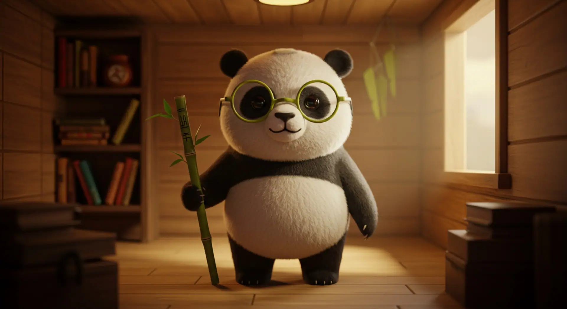 Retrato animado del Maestro Sapien meditando serenamente.